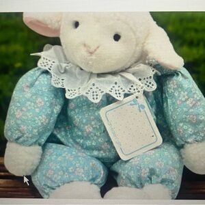 ISO Floral Lamb Plush Toy